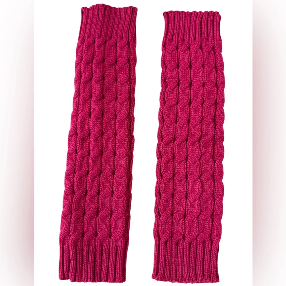 Hot Pink Cable Knit Leg Warmers | Little & Young Girls | NWOT | Winter